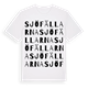 White t-shirt med Sjöfällarna ordlek t-shirt