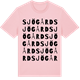 Pink Cotton t-shirt med Sjögård ordlek t-shirt