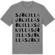 Mid Heather Gray t-shirt med Sjökulla ordlek t-shirt