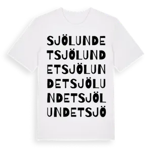 Sjölundet ordlek t-shirt – ekologisk bomull t-shirt från Pinshirt