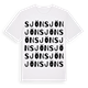 White t-shirt med Sjön ordlek t-shirt