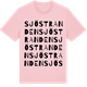 Pink Cotton t-shirt med Sjöstranden ordlek t-shirt