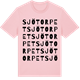 Pink Cotton t-shirt med Sjötorpet ordlek t-shirt