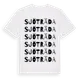 White t-shirt med Sjöträda ordlek t-shirt