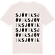 Vintage White t-shirt med Sjövik ordlek t-shirt