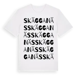 Skägganäs ordlek t-shirt – ekologisk bomull t-shirt från Pinshirt