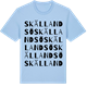 Blue Soul t-shirt med Skällandsö ordlek t-shirt