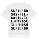 White t-shirt med Skällandsö ordlek t-shirt