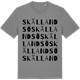 Mid Heather Gray t-shirt med Skällandsö ordlek t-shirt
