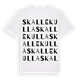 Skallekulla ordlek t-shirt