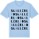 Blue Soul t-shirt med Skallerlid ordlek t-shirt