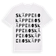 White t-shirt med Skäppebo ordlek t-shirt