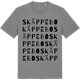 Mid Heather Gray t-shirt med Skäppebo ordlek t-shirt