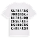 White t-shirt med Skärbärsudden ordlek t-shirt