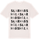 Vintage White t-shirt med Skarmansmåla ordlek t-shirt
