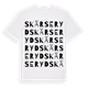 White t-shirt med Skärseryd ordlek t-shirt
