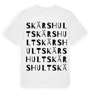 Skärshult ordlek t-shirt – ekologisk bomull t-shirt från Pinshirt