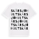 White t-shirt med Skärsjöhult ordlek t-shirt