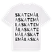 Skatemåla ordlek t-shirt