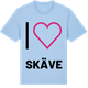 Blue Soul t-shirt med Jag älskar Skäve t-shirt stort tryck