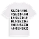 Skedaholm ordlek t-shirt