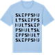 Blue Soul t-shirt med Skeppshult ordlek t-shirt
