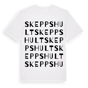 Skeppshult ordlek t-shirt – ekologisk bomull t-shirt från Pinshirt