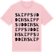 Pink Cotton t-shirt med Skeppsudden ordlek t-shirt