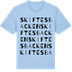 Blue Soul t-shirt med Skiftesbacken ordlek t-shirt