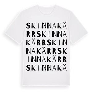 Skinnakärr ordlek t-shirt – ekologisk bomull t-shirt från Pinshirt