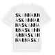 White t-shirt med Skinnarna ordlek t-shirt