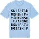 Blue Soul t-shirt med Skipatången ordlek t-shirt