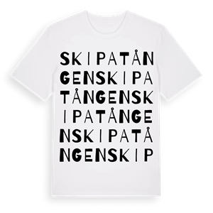 Skipatången ordlek t-shirt – ekologisk bomull t-shirt från Pinshirt