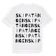 Skipatången ordlek t-shirt
