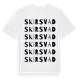 White t-shirt med Skirsvad ordlek t-shirt