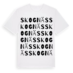 Skognäs ordlek t-shirt – ekologisk bomull t-shirt från Pinshirt