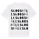 White t-shirt med Skogshäll ordlek t-shirt