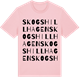 Pink Cotton t-shirt med Skogshill Hagen ordlek t-shirt
