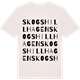 Vintage White t-shirt med Skogshill Hagen ordlek t-shirt