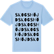 Blue Soul t-shirt med Skogshöjd ordlek t-shirt