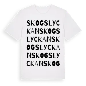 Skogslyckan ordlek t-shirt – ekologisk bomull t-shirt från Pinshirt
