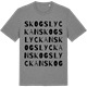 Mid Heather Gray t-shirt med Skogslyckan ordlek t-shirt
