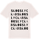 Vintage White t-shirt med Skogslyckan ordlek t-shirt