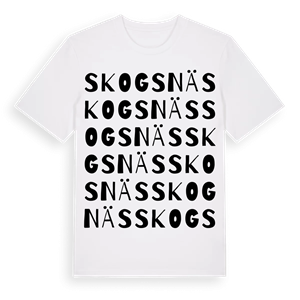 Skogsnäs ordlek t-shirt – ekologisk bomull t-shirt från Pinshirt