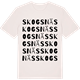 Vintage White t-shirt med Skogsnäs ordlek t-shirt