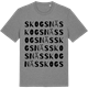 Mid Heather Gray t-shirt med Skogsnäs ordlek t-shirt