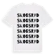 White t-shirt med Skogsryd ordlek t-shirt