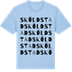 Blue Soul t-shirt med Sköldstad ordlek t-shirt