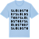 Blue Soul t-shirt med Sköldstorp ordlek t-shirt