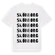 White t-shirt med Skönborg ordlek t-shirt